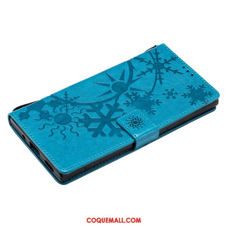Étui Sony Xperia L1 Mois Bleu Étui En Cuir, Coque Sony Xperia L1 Protection Téléphone Portable