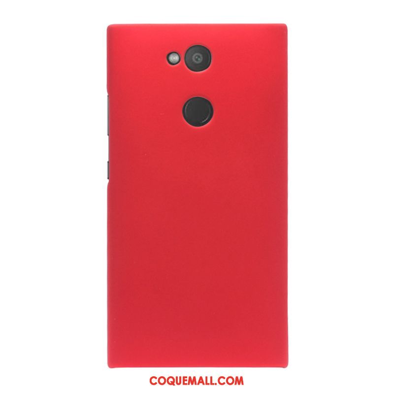 Étui Sony Xperia L2 Téléphone Portable Rouge Sac, Coque Sony Xperia L2 Délavé En Daim Simple