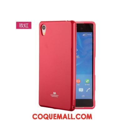 Étui Sony Xperia Xa Rose Protection Rouge, Coque Sony Xperia Xa Téléphone Portable Fluide Doux