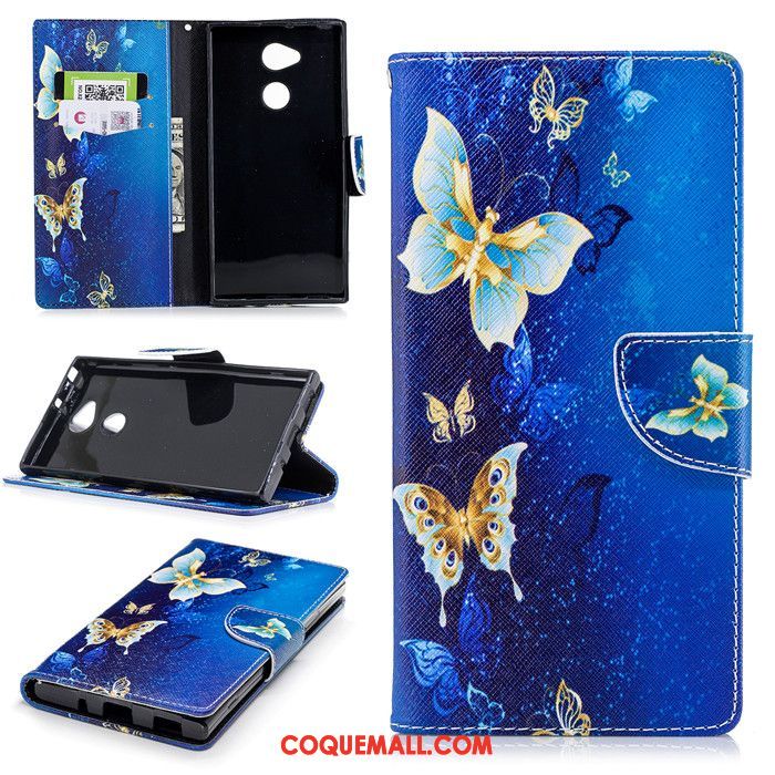 Étui Sony Xperia Xa2 Silicone Téléphone Portable Bleu, Coque Sony Xperia Xa2 Protection Tout Compris