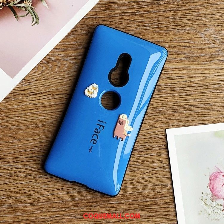 Étui Sony Xperia Xz2 Incassable Bleu Silicone, Coque Sony Xperia Xz2 Téléphone Portable Tout Compris