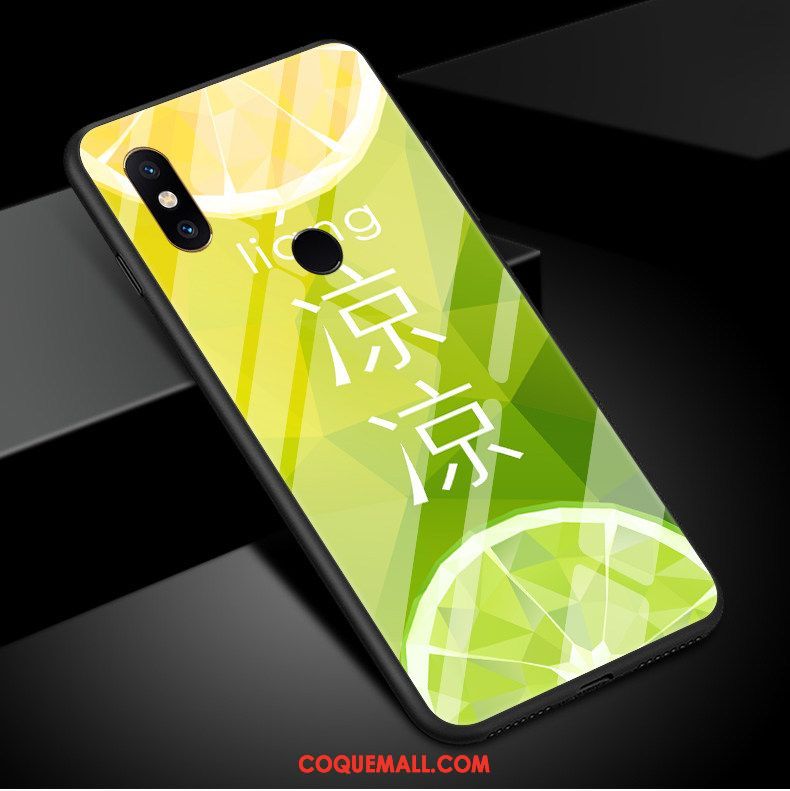Étui Xiaomi Mi 8 Frais Pastèque Téléphone Portable, Coque Xiaomi Mi 8 Citron Fraise Beige