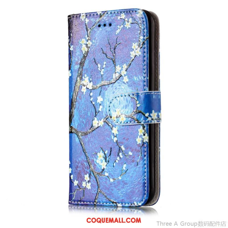 Étui Xiaomi Mi 8 Lite Protection Étui En Cuir Gaufrage, Coque Xiaomi Mi 8 Lite Nouveau Téléphone Portable