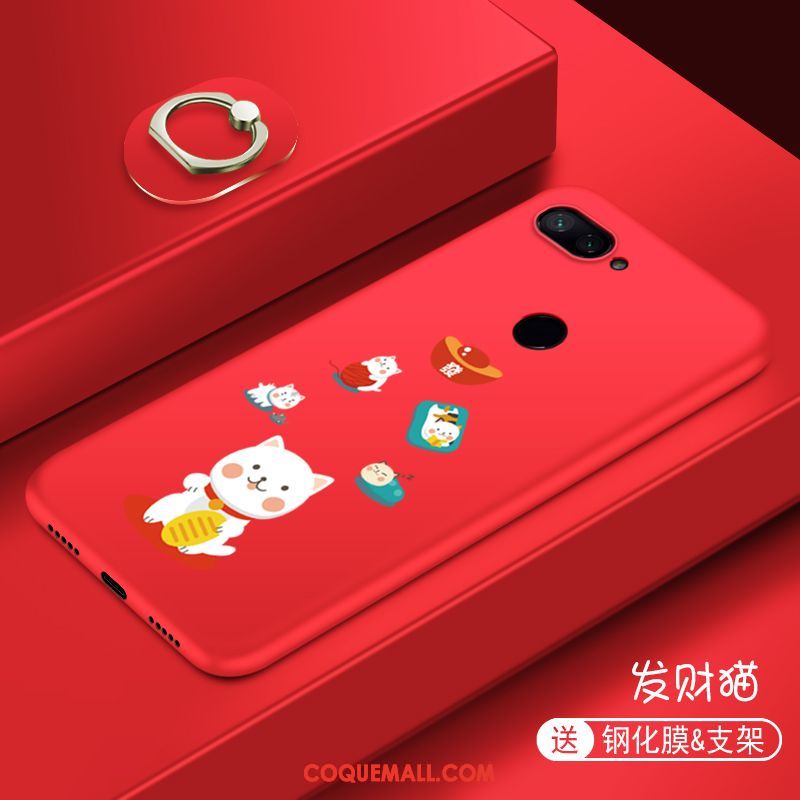 Étui Xiaomi Mi 8 Lite Tout Compris Jeunesse Incassable, Coque Xiaomi Mi 8 Lite Créatif Net Rouge Beige