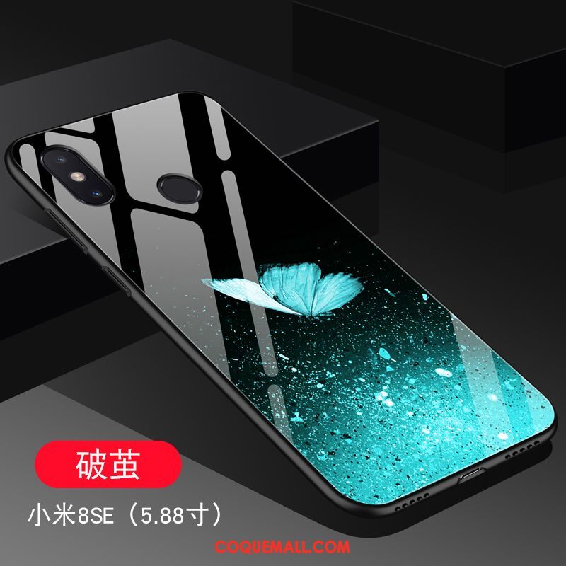 Étui Xiaomi Mi 8 Se Personnalité Bleu Miroir, Coque Xiaomi Mi 8 Se Incassable Téléphone Portable Beige