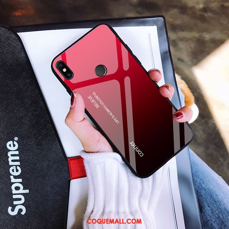 Étui Xiaomi Mi A2 Personnalité Amoureux Rouge, Coque Xiaomi Mi A2 Protection Téléphone Portable Beige