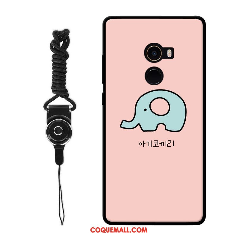 Étui Xiaomi Mi Mix 2 Poulet Téléphone Portable Amoureux, Coque Xiaomi Mi Mix 2 Charmant Grand Beige