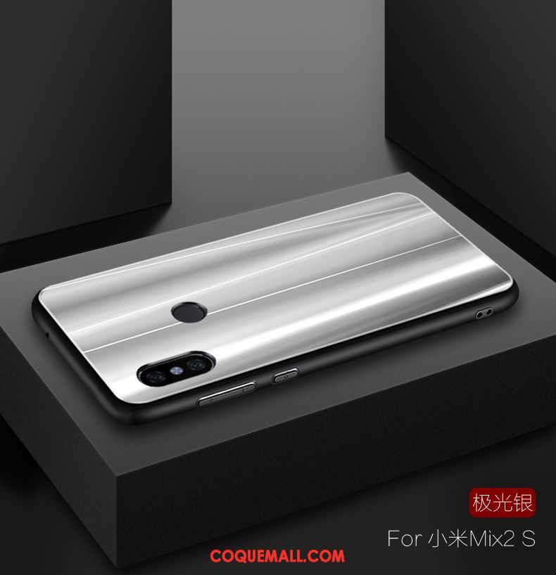 Étui Xiaomi Mi Mix 2s Tout Compris Gris Protection, Coque Xiaomi Mi Mix 2s Téléphone Portable Silicone Beige