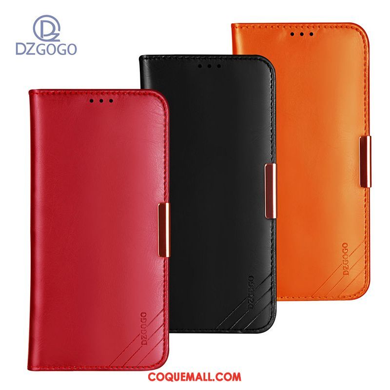 Étui Xiaomi Redmi 6a Téléphone Portable Incassable Business, Coque Xiaomi Redmi 6a Cuir Véritable Protection