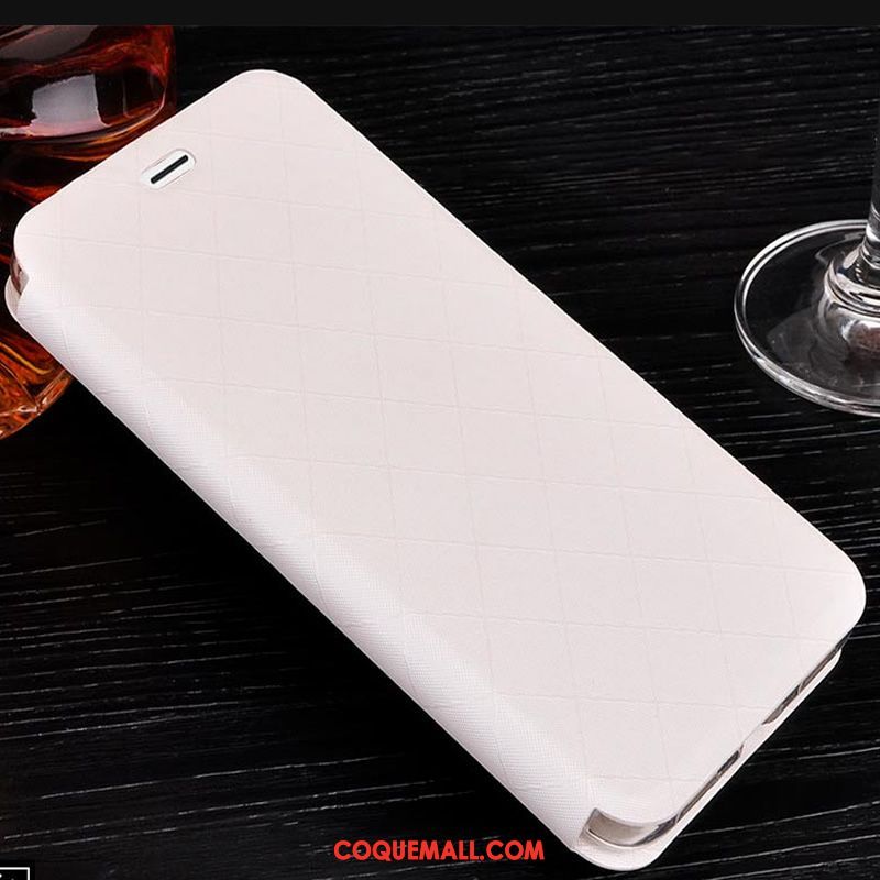 Étui Xiaomi Redmi 6a Téléphone Portable Étui En Cuir Carte, Coque Xiaomi Redmi 6a Blanc Protection