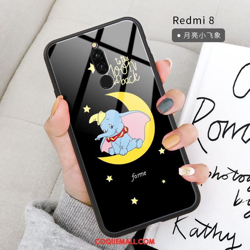 Étui Xiaomi Redmi 8 Noir Protection Incassable, Coque Xiaomi Redmi 8 Tout Compris Rouge Beige