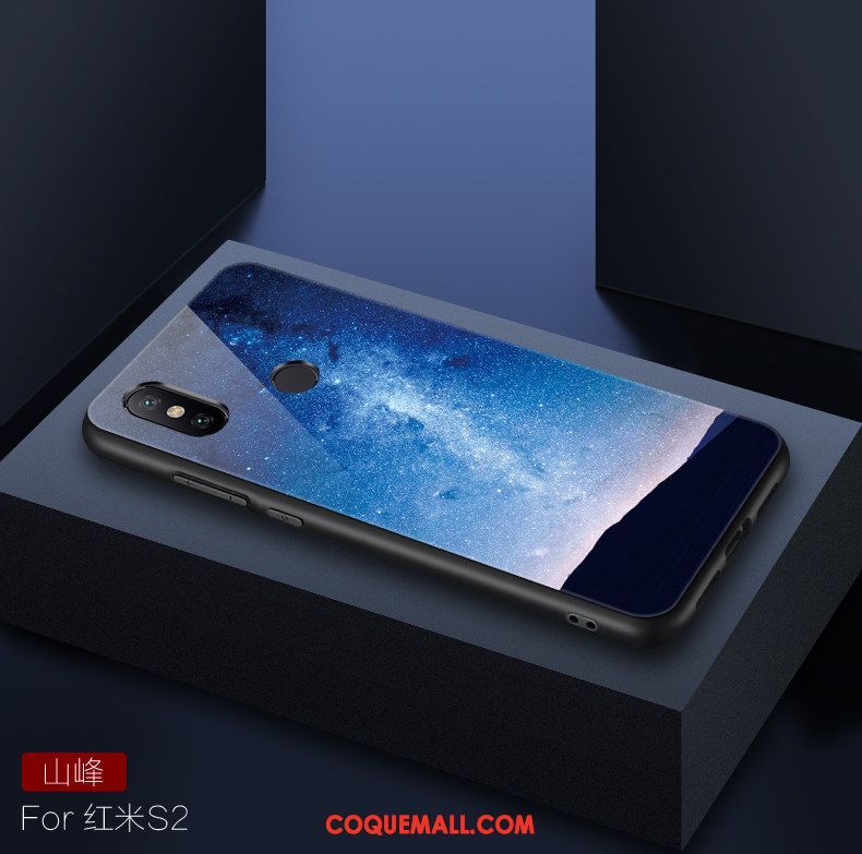 Étui Xiaomi Redmi S2 Silicone Personnalité Bleu Marin, Coque Xiaomi Redmi S2 Rouge Tout Compris Beige