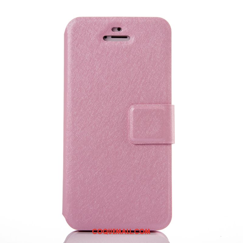 Étui iPhone 5 / 5s Clamshell Rose Argent, Coque iPhone 5 / 5s Très Mince Protection
