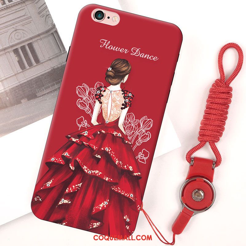 Étui iPhone 6 / 6s Miroir Incassable Ornements Suspendus, Coque iPhone 6 / 6s Mode Rouge