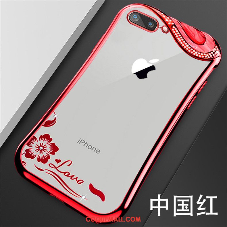 Étui iPhone 6 / 6s Nouveau Transparent Fluide Doux, Coque iPhone 6 / 6s Rouge Tout Compris