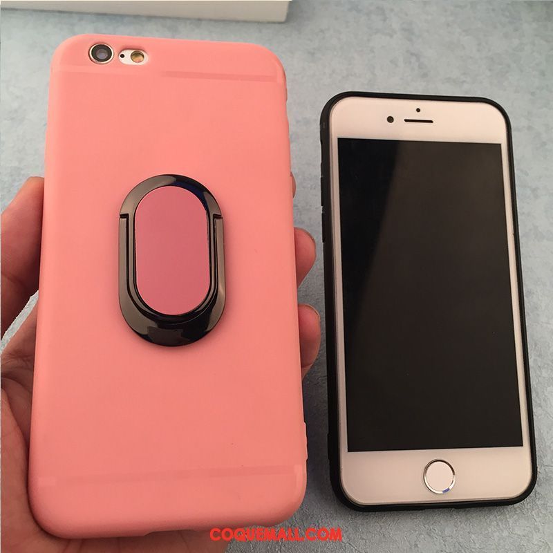 Étui iPhone 6 / 6s Silicone Anneau Rose, Coque iPhone 6 / 6s Incassable Téléphone Portable