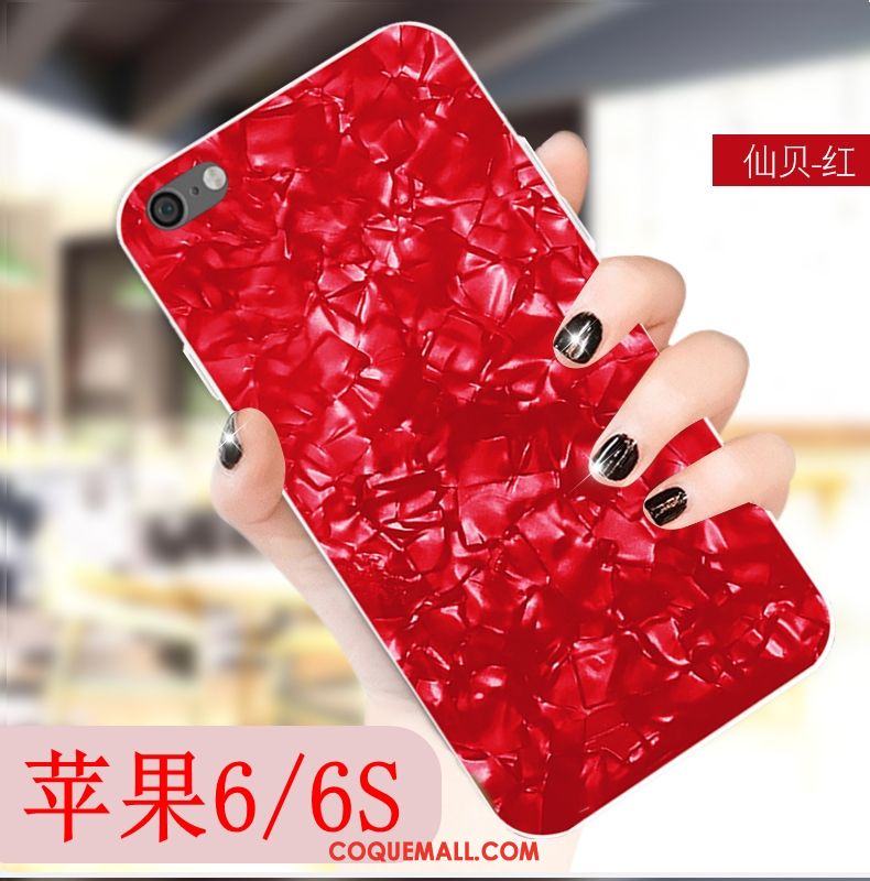 Étui iPhone 6 / 6s Téléphone Portable Dessin Animé Silicone, Coque iPhone 6 / 6s Rouge Tendance