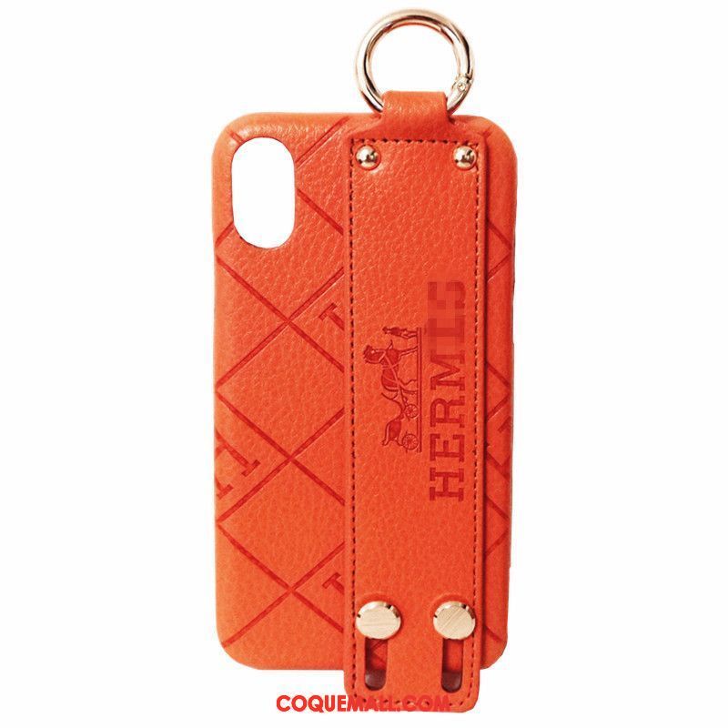 Étui iPhone X Téléphone Portable Qualité Protection, Coque iPhone X Support Nouveau Orange