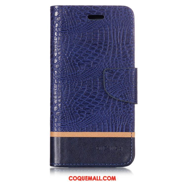 Étui iPhone Xr Téléphone Portable Support Crocodile Modèle, Coque iPhone Xr Protection Bleu