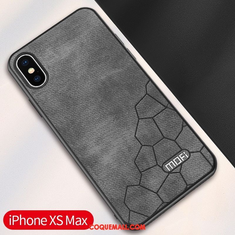 Étui iPhone Xs Max Téléphone Portable Très Mince Tissu, Coque iPhone Xs Max Silicone Marque De Tendance