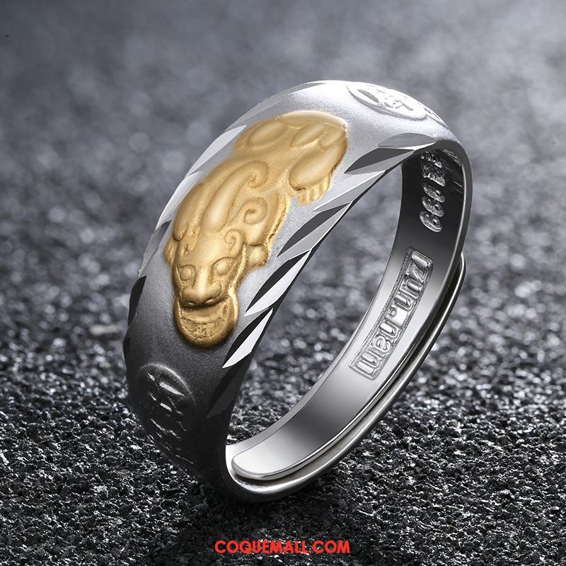 Bijoux En Argent Homme Amoureux Pure Femme, Bijoux En Argent Personnalité Tendance