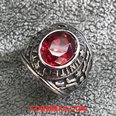 Bijoux En Argent Homme Europe Cœur Rouge, Bijoux En Argent Rétro