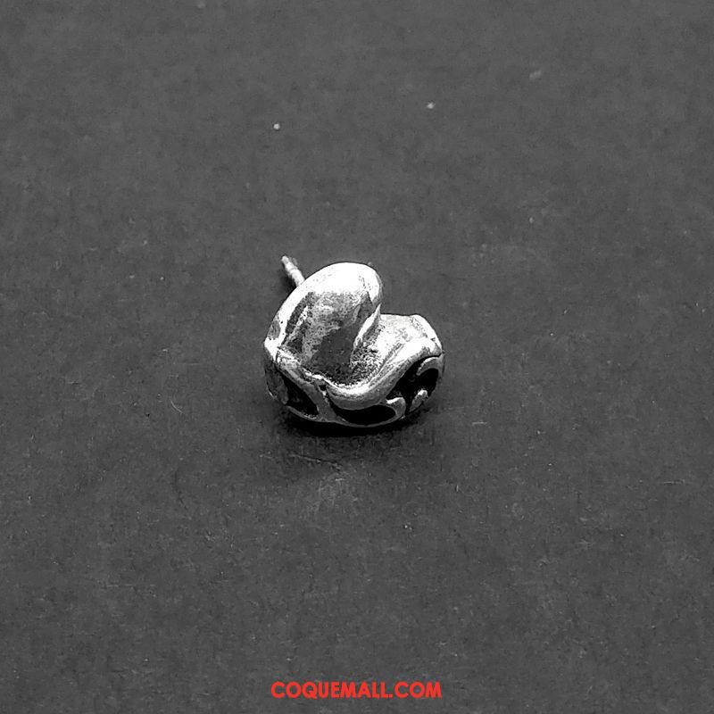 Bijoux En Argent Homme Pure Argenté Squelette, Bijoux En Argent Personnalité Accessoires