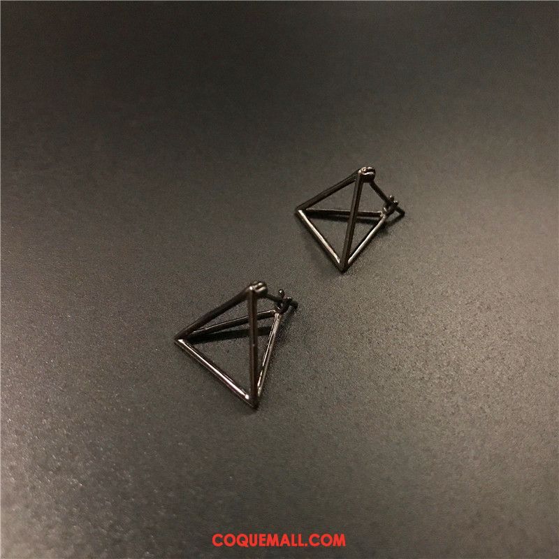 Bijoux En Argent Homme Pure Tendance Triangle, Bijoux En Argent Creux Argenté