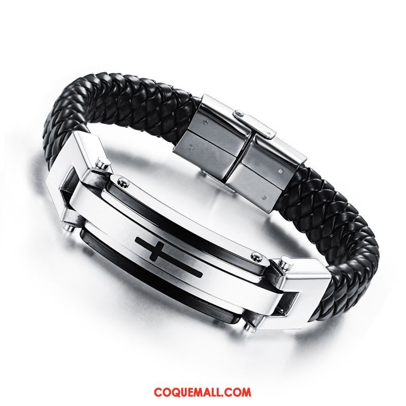 Bijoux En Argent Homme Qualité Tendance All-match, Bijoux En Argent Rétro Bracelet