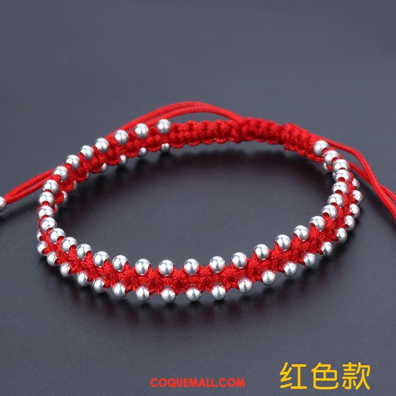 Bijoux En Argent Homme Rouge Accessoires Amoureux, Bijoux En Argent Nation Tissage