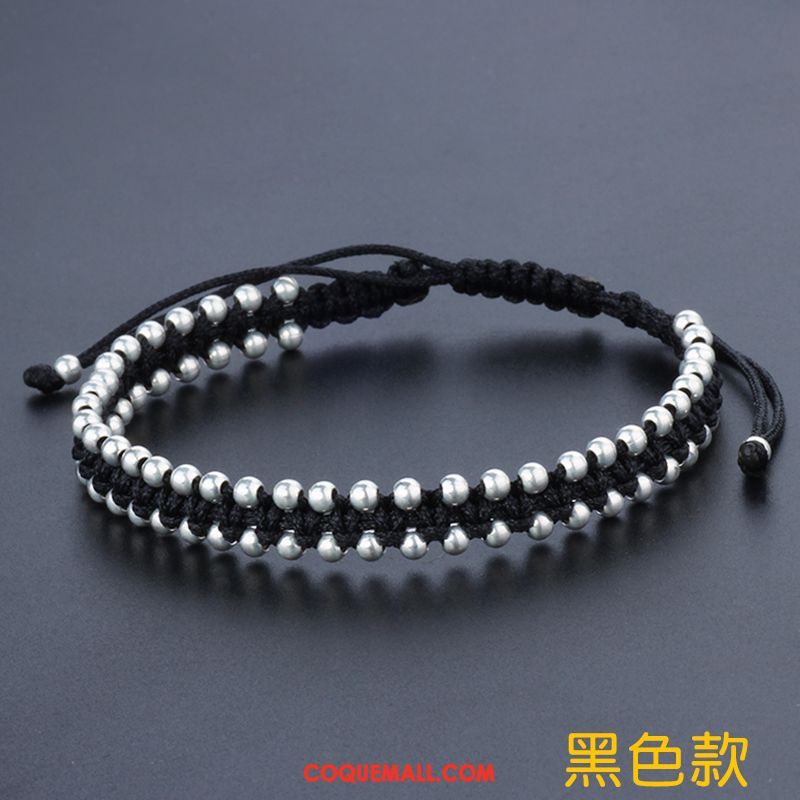Bijoux En Argent Homme Rouge Accessoires Amoureux, Bijoux En Argent Nation Tissage