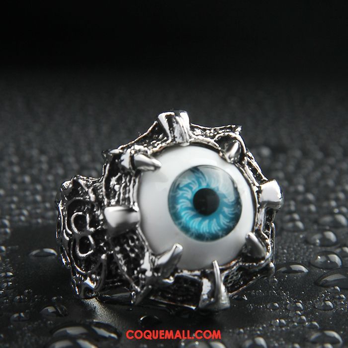 Bijoux En Argent Homme Tendance Créatif Lumineux, Bijoux En Argent Dragon Bleu