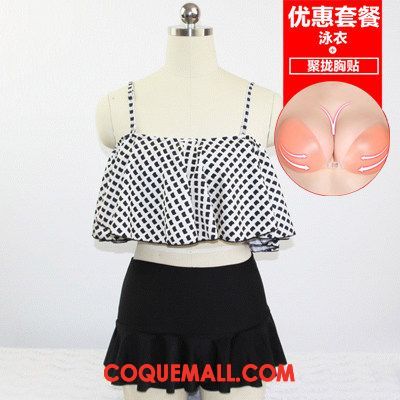 Bikini Femme Couvrir Le Ventre Conservateur Angle Plat, Bikini Trois Ensembles Frais