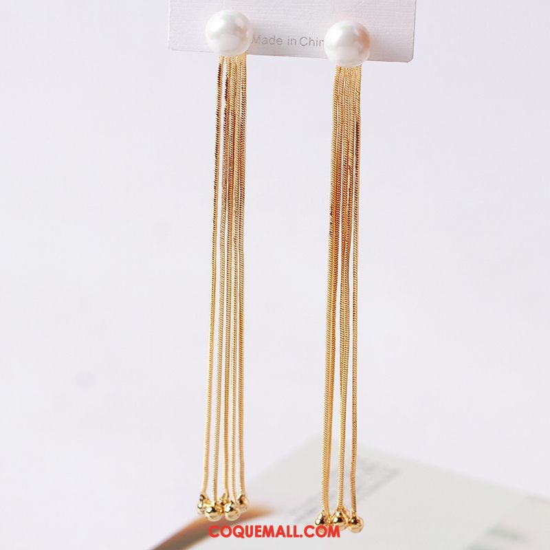 Boucles D'oreilles Femme Accessoires All-match Réseau, Boucles D'oreilles Personnalité Simple