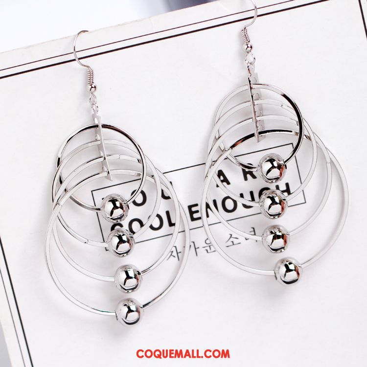 Boucles D'oreilles Femme Accessoires All-match Réseau, Boucles D'oreilles Personnalité Simple