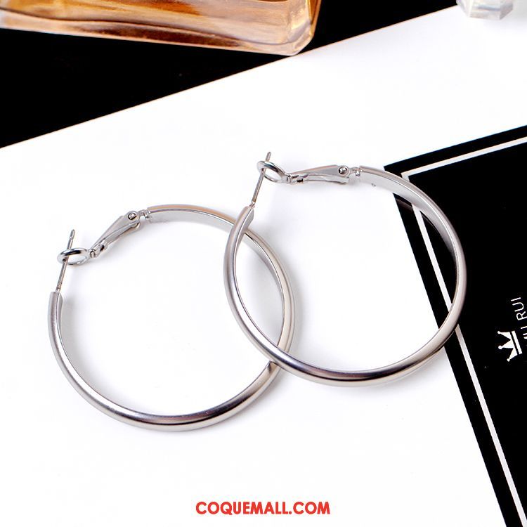 Boucles D'oreilles Femme Accessoires All-match Réseau, Boucles D'oreilles Personnalité Simple