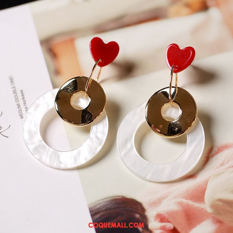 Boucles D'oreilles Femme Accessoires All-match Réseau, Boucles D'oreilles Personnalité Simple