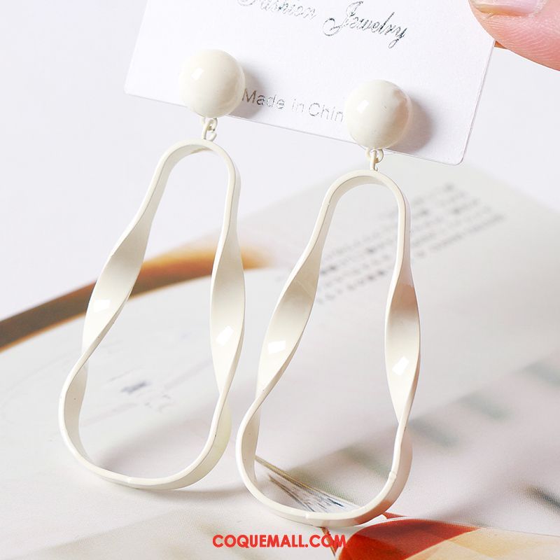 Boucles D'oreilles Femme Accessoires All-match Réseau, Boucles D'oreilles Personnalité Simple