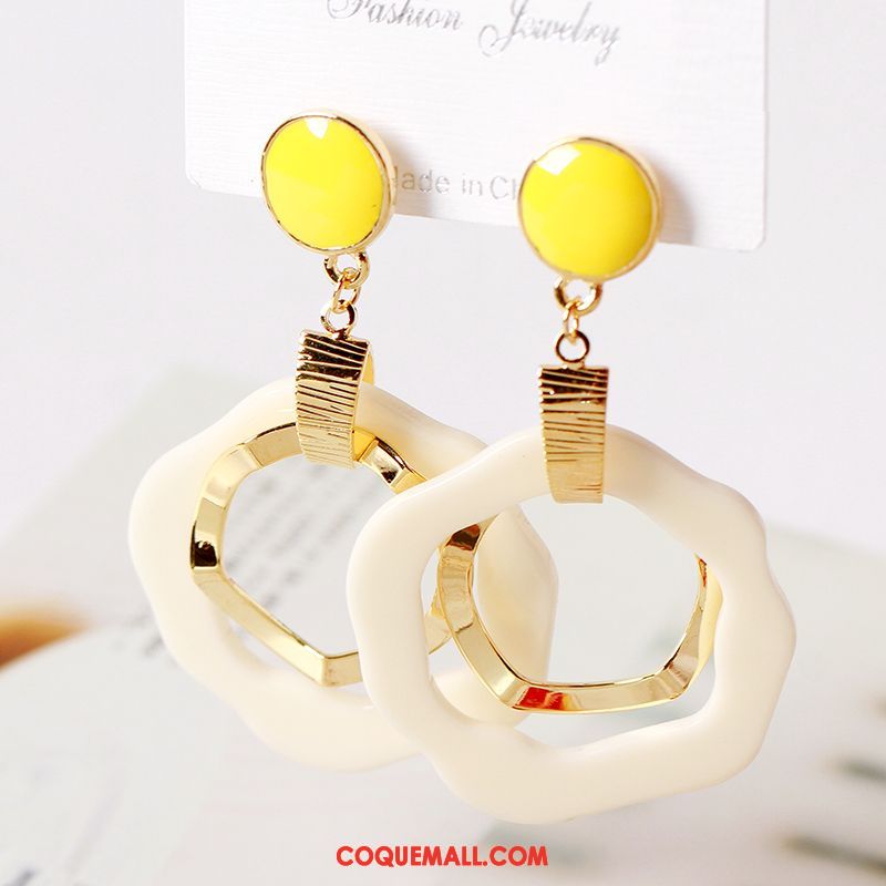 Boucles D'oreilles Femme Accessoires All-match Réseau, Boucles D'oreilles Personnalité Simple