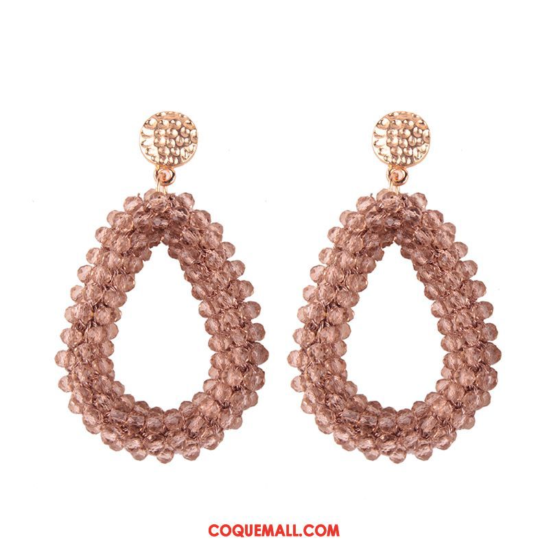 Boucles D'oreilles Femme All-match Dames Manuel, Boucles D'oreilles Le Nouveau Accessoires Beige