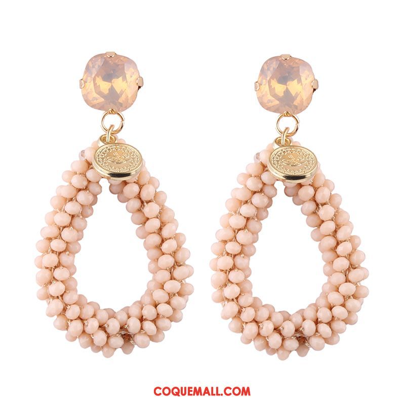 Boucles D'oreilles Femme All-match Dames Manuel, Boucles D'oreilles Le Nouveau Accessoires Beige