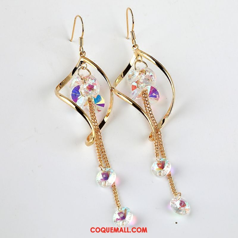 Boucles D'oreilles Femme All-match Rouge Le Nouveau, Boucles D'oreilles Longue Section Créatif