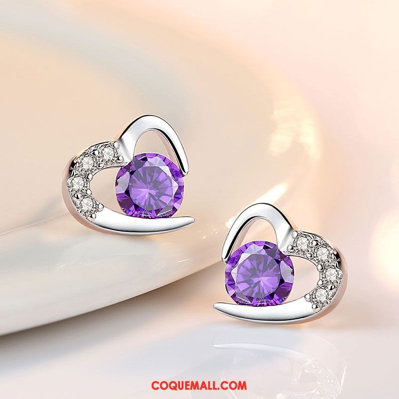 Boucles D'oreilles Femme Atmosphère Personnalité Argenté, Boucles D'oreilles Tempérament Pure