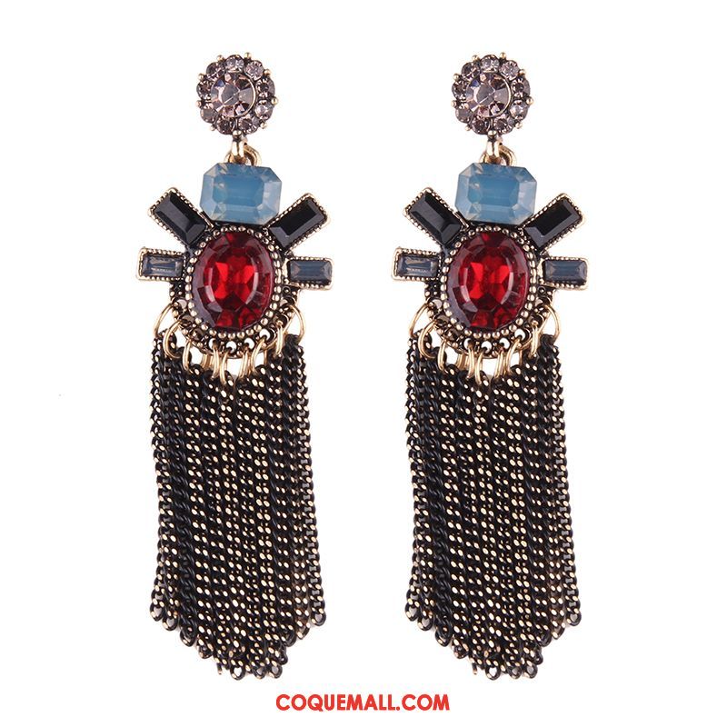 Boucles D'oreilles Femme Europe Luxueux Tassel, Boucles D'oreilles Mode Longue Section