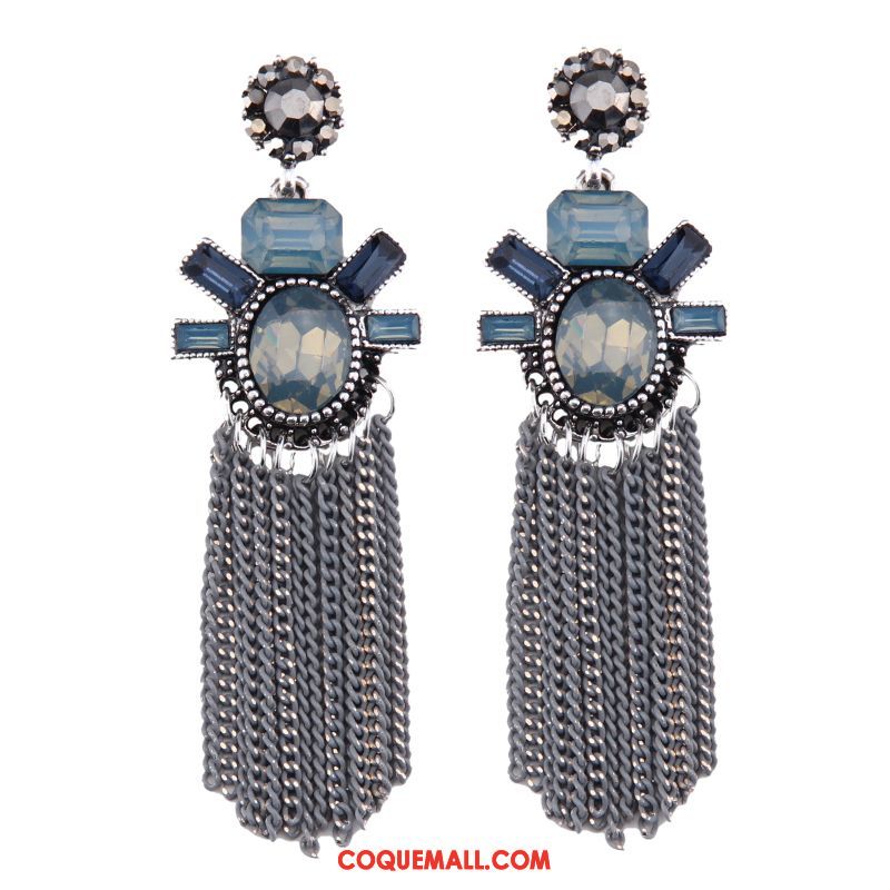 Boucles D'oreilles Femme Europe Luxueux Tassel, Boucles D'oreilles Mode Longue Section