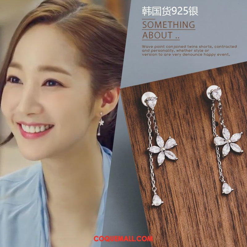 Boucles D'oreilles Femme Exquis Argenté Pure, Boucles D'oreilles Petite Taille Rouge Gold