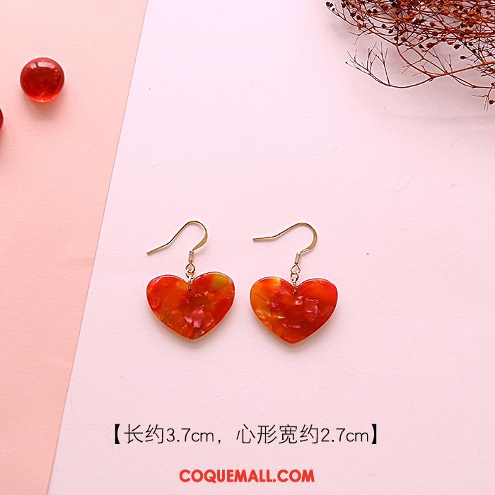 Boucles D'oreilles Femme Hiver Rouge Hairball, Boucles D'oreilles Nouveau Tassel