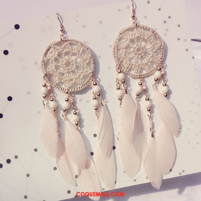 Boucles D'oreilles Femme Longue Nation Manuel, Boucles D'oreilles Tassel Tempérament