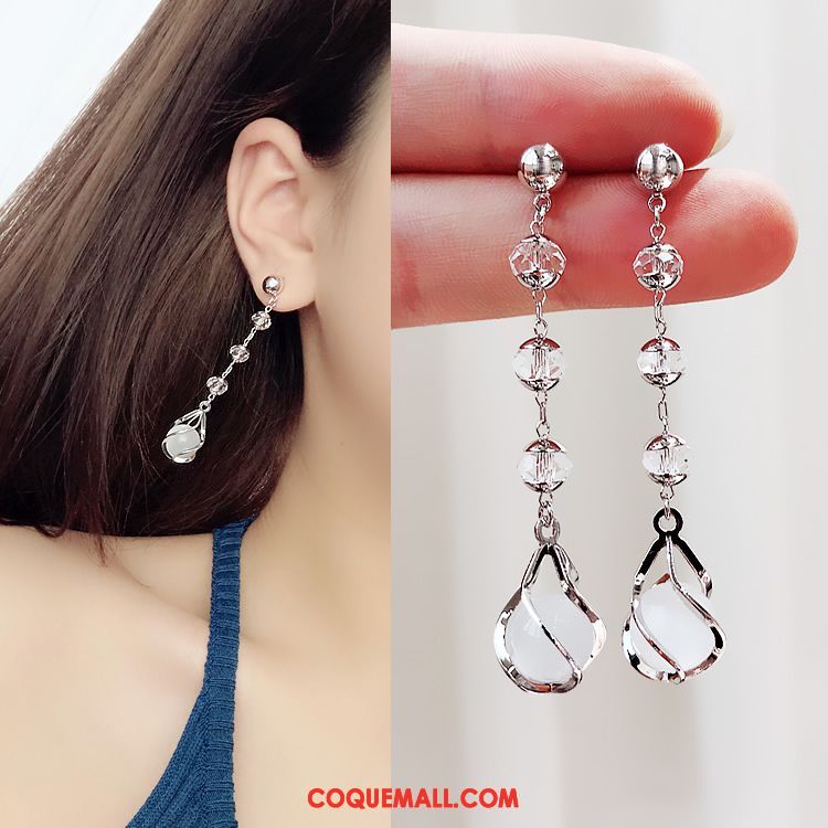 Boucles D'oreilles Femme Longue Section Simple All-match, Boucles D'oreilles Tendance Tassel Gold