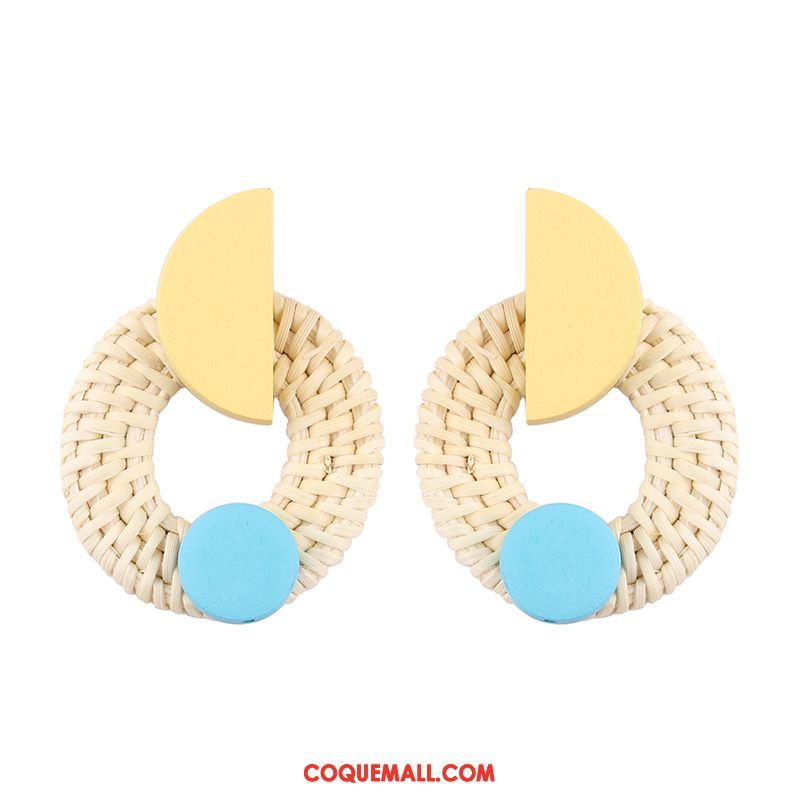 Boucles D'oreilles Femme Manuel Longue Section Vacances, Boucles D'oreilles Tissage Tassel